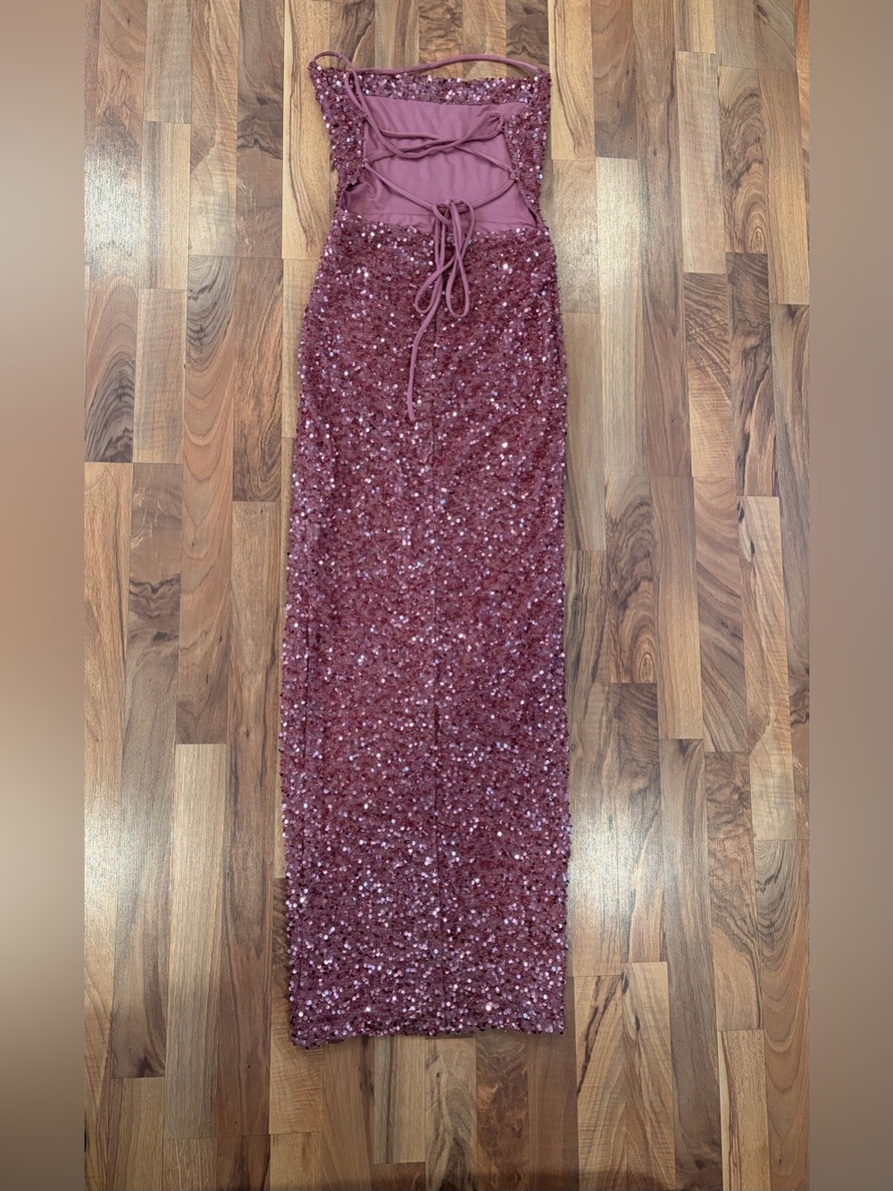 Fashion Nova Rose Sequin High-Slit Maxi Dress - Picture 5 of 10